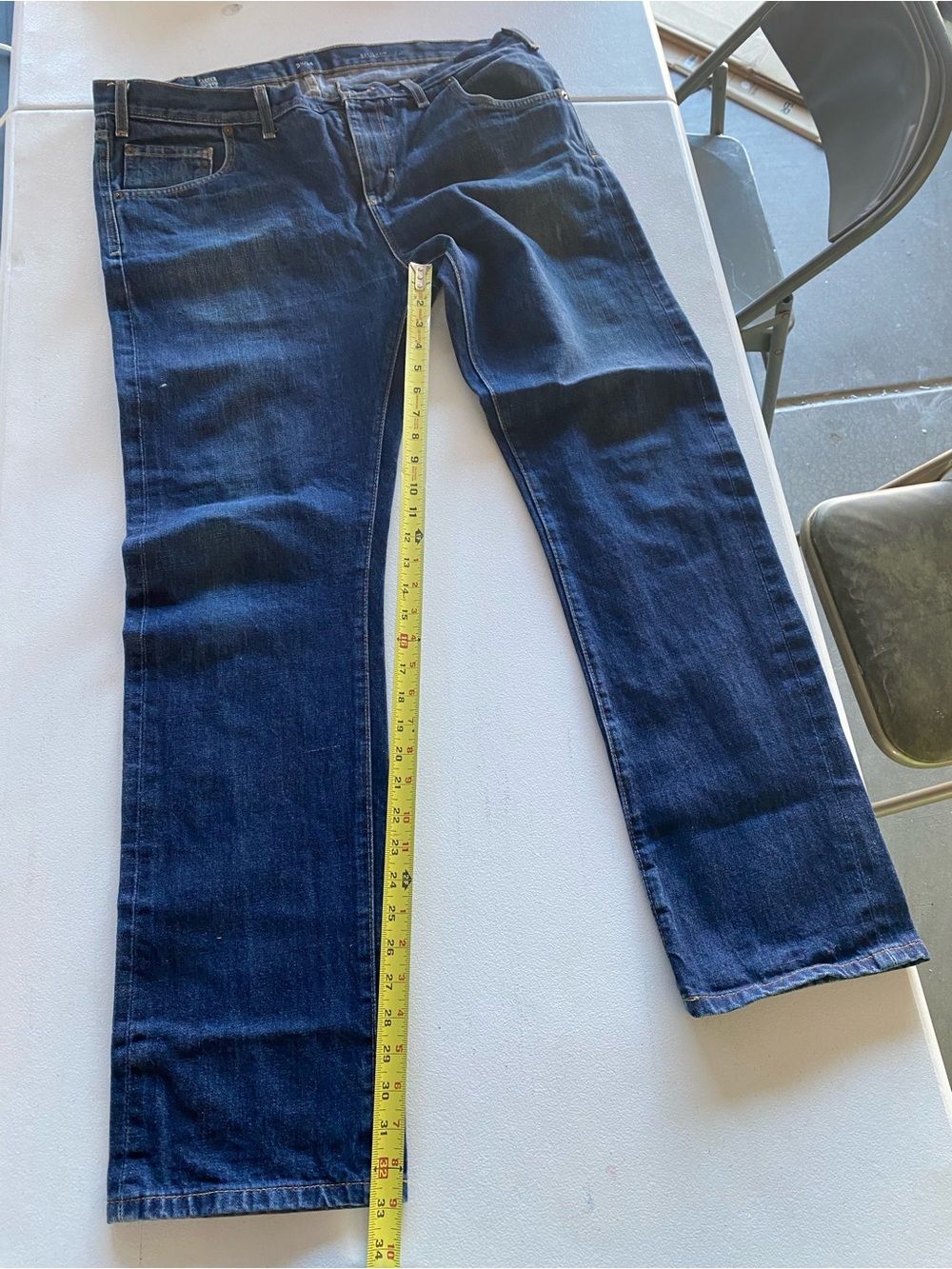 Crooks & Castles Men's Dark Blue Straight Jeans - Picture 9 of 10